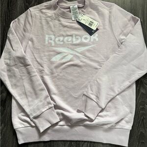 Reebok Women's Light Pink Crewneck Sweater